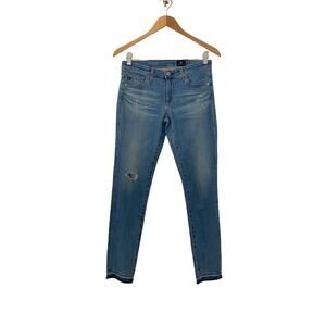 AG Adriano Goldschmied Womens The Stevie Ankle Jeans Blue Size 26R